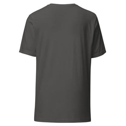 Back view of a gray pickleball T-shirt, plain with no print, from OOKAMI SPORTS.